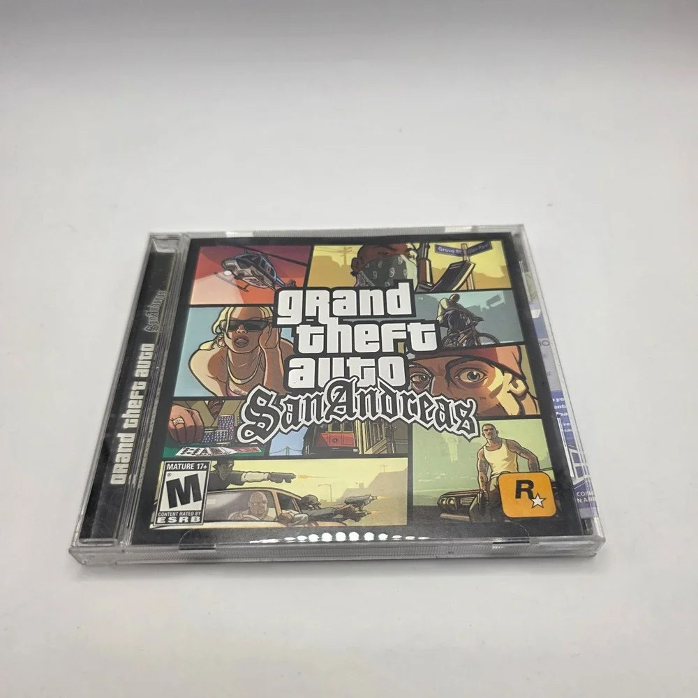Grand Theft Auto San Andreas PC Rockstar Games 2005 Jewel Case Video Game MRated